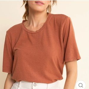 Jungmaven Silver Lake Cropped Tee Terracotta